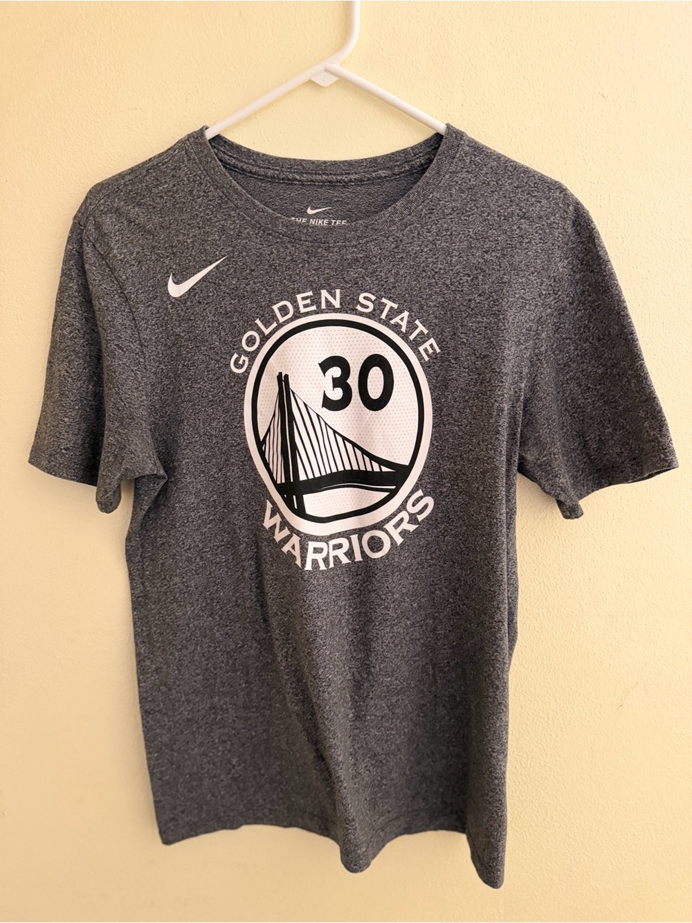Nike Gray Golden State Warriors #30 Short Sleeve Tee